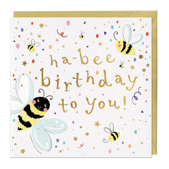 Whistlefish Card - Ha-Bee Birthday Card