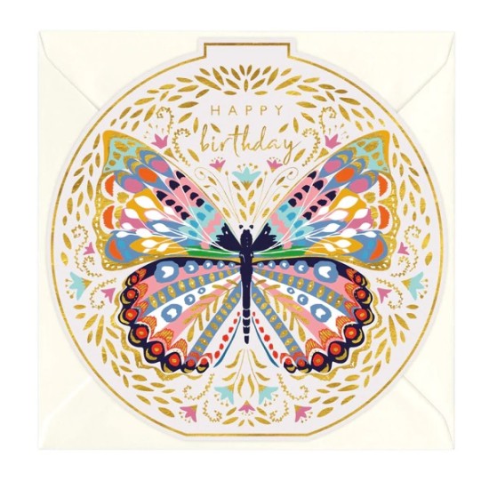 Whistlefish Card - Happy Birthday Butterfly (DELIVERY TO EU ONLY)