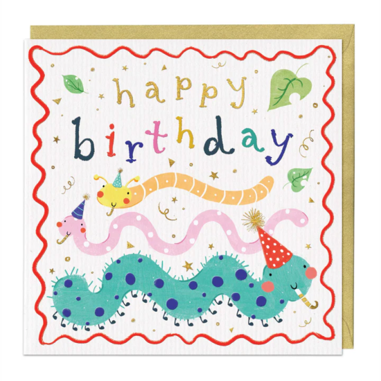 Whistlefish Card - Happy Birthday Caterpillar Card