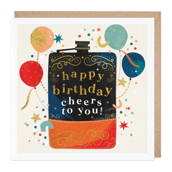 Whistlefish Card - Happy Birthday Cheers to You card (DELIVERY TO EU ONLY)
