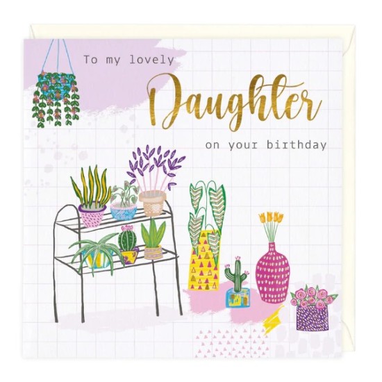 Whistlefish Card - Happy Birthday Lovely Daughter (DELIVERY TO EU ONLY)
