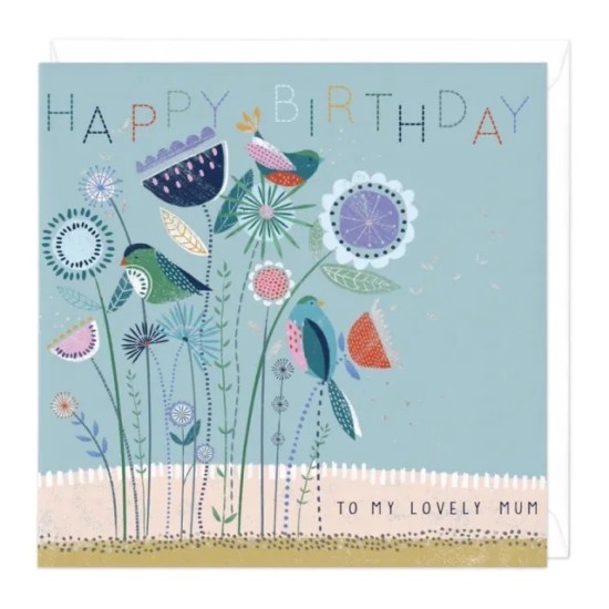Whistlefish Card - Happy Birthday to My Lovely Mum Birthday Card (DELIVERY TO EU ONLY)