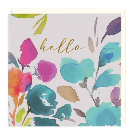 Whistlefish Card - Hello - Blank (DELIVERY TO EU ONLY)