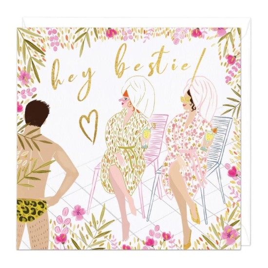 Whistlefish Card - Hey Bestie Birthday Card (DELIVERY TO EU ONLY)
