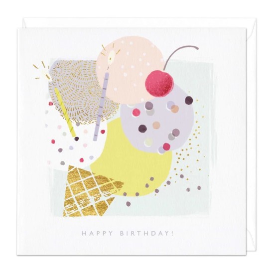 Whistlefish Card - Ice-cream Birthday Card (DELIVERY TO EU ONLY)