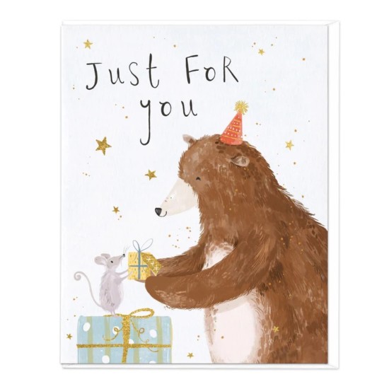 Whistlefish Card - Just For You Birthday Card (DELIVERY TO EU ONLY)