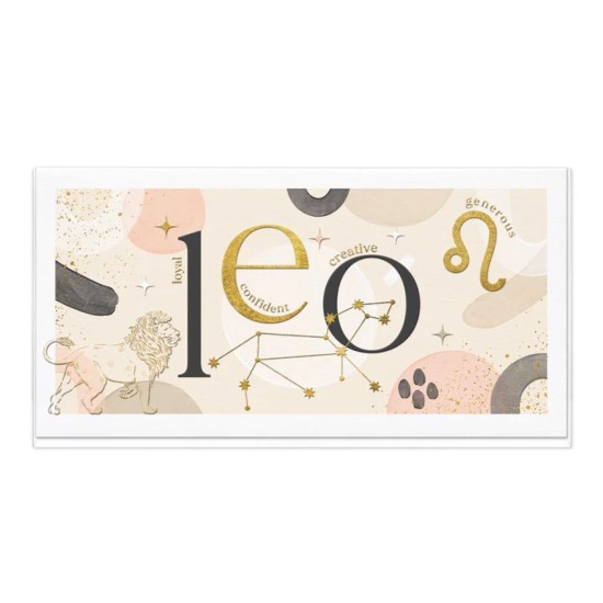 Whistlefish Card - Leo Star Sign Horoscope Birthday Card (DELIVERY TO EU ONLY)