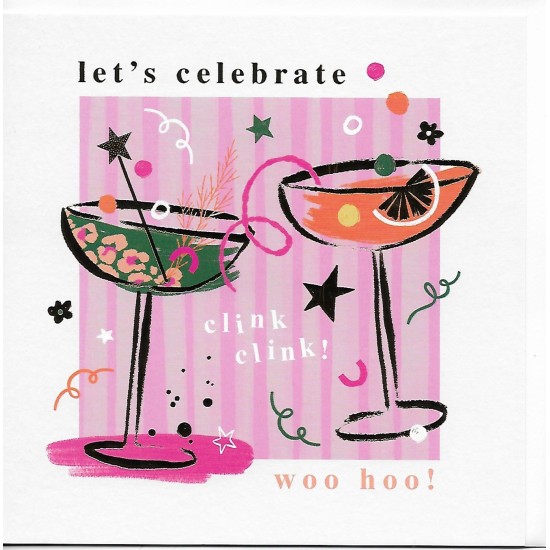 Whistlefish Card - Let's Celebrate Cocktails Card