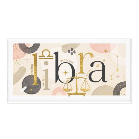 Whistlefish Card - Libra Star Sign Horoscope Birthday Card (DELIVERY TO EU ONLY)