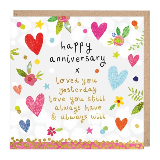 Whistlefish Card - Love You Always Happy Anniversary Card (DELIVERY TO EU ONLY)