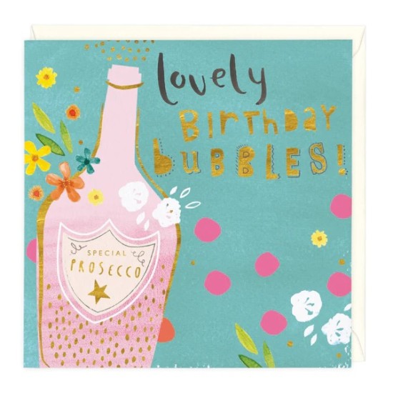 Whistlefish Card - Lovely Birthday Bubbles (DELIVERY TO EU ONLY)
