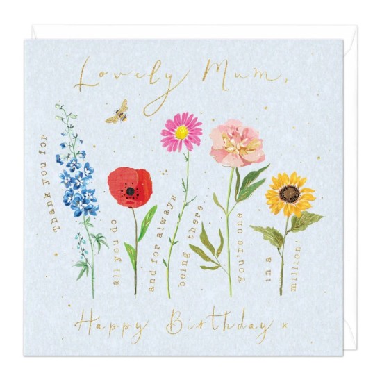 Whistlefish Card - Lovely Mum Birthday Card (DELIVERY TO EU ONLY)