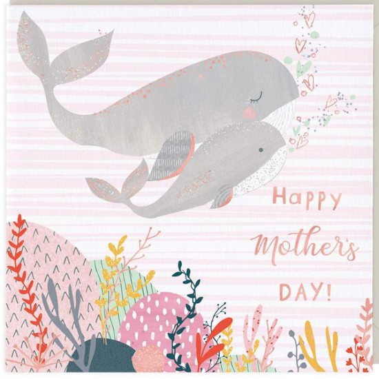 Whistlefish Card - Mother's Day Whale (DELIVERY TO EU ONLY)