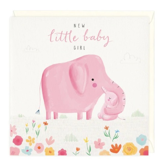 Whistlefish Card - New Baby Girl (DELIVERY TO EU ONLY)