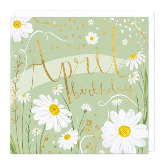 Whistlefish Card - On Your April Birthday card (DELIVERY TO EU ONLY)