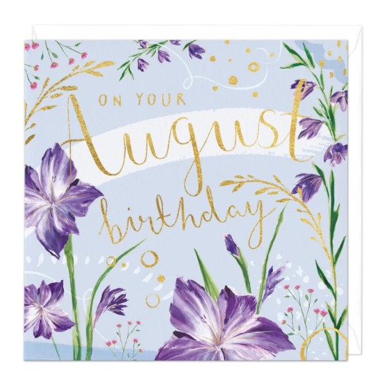 Whistlefish Card - On Your August Birthday card (DELIVERY TO EU ONLY)