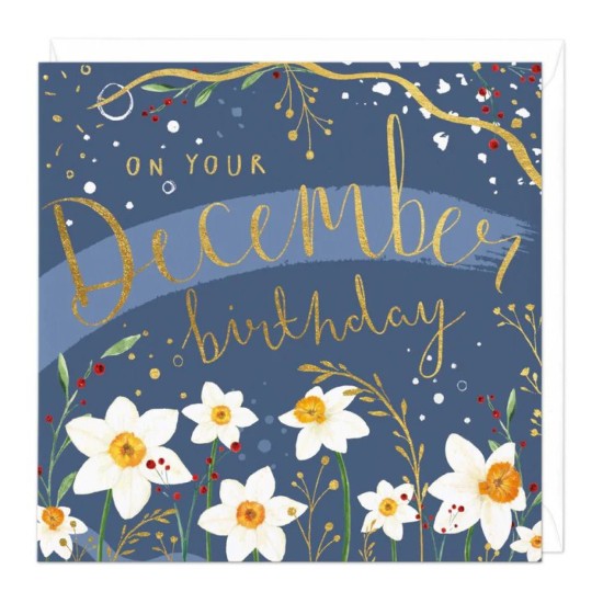 Whistlefish Card - On Your December Birthday card (DELIVERY TO EU ONLY)