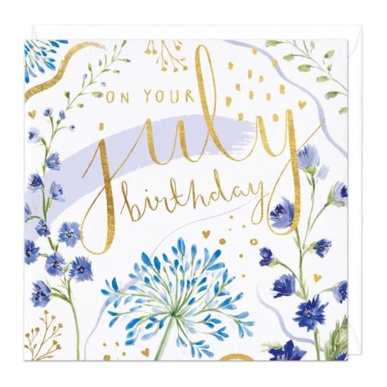 Whistlefish Card - On Your July Birthday card (DELIVERY TO EU ONLY)