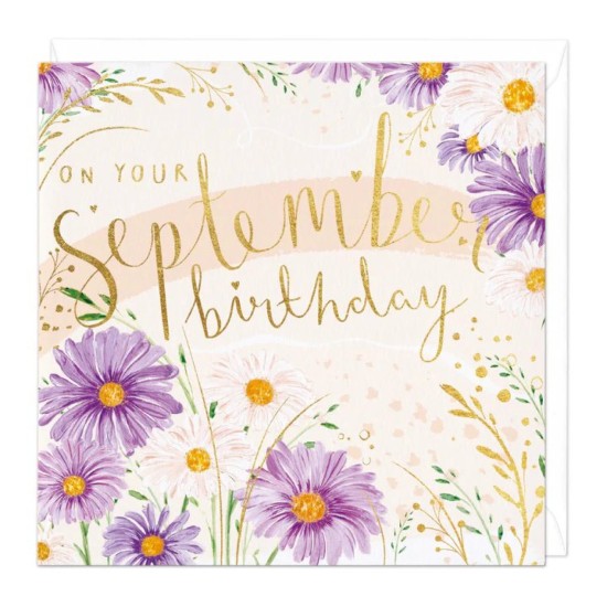 Whistlefish Card - On Your September Birthday card (DELIVERY TO EU ONLY)