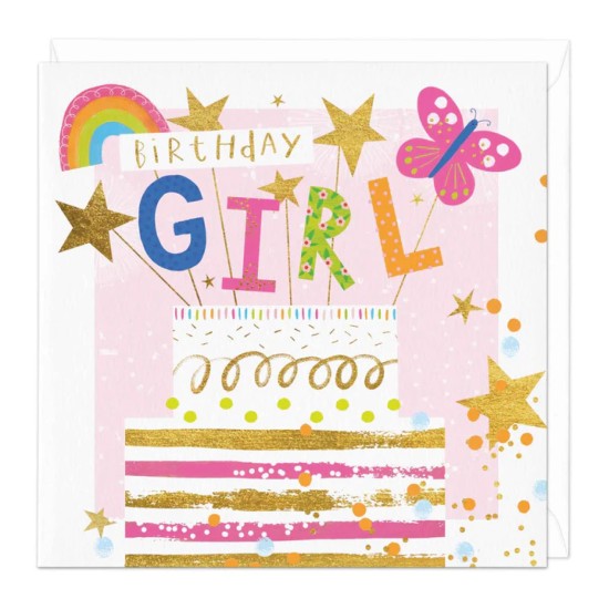 Whistlefish Card - Party Princess Cake Birthday Card