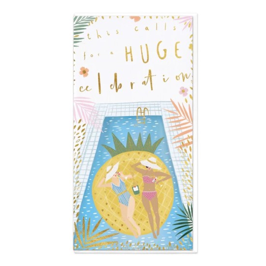 Whistlefish Card - Pineapple Party Celebration Card (DELIVERY TO EU ONLY)