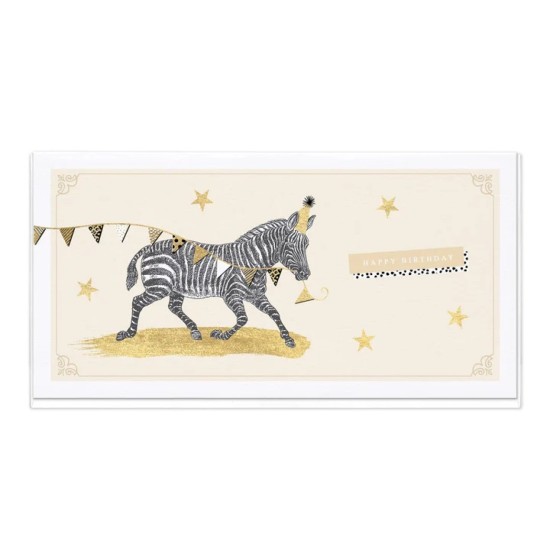 Whistlefish Card - Safari Chic Camel Slim Birthday Card (DELIVERY TO EU ONLY)