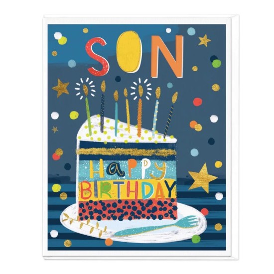 Whistlefish Card - Son Cake Birthday Card (DELIVERY TO EU ONLY)