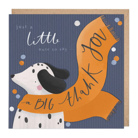 Whistlefish Card - Spotty Dog Thank You Card
