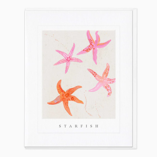 Whistlefish Card - Starfish Seagrass Card