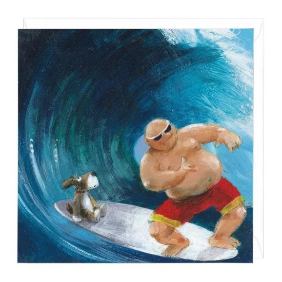 Whistlefish Card - Surfs Up blank card (DELIVERY TO EU ONLY)