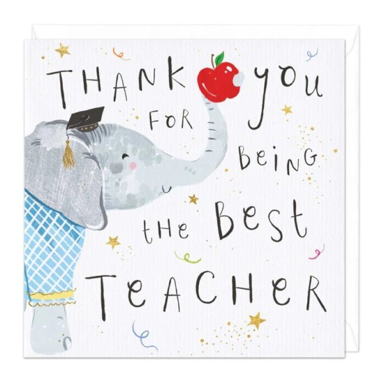 Whistlefish Card - Thank You for Being the Best Teacher card (DELIVERY TO EU ONLY)