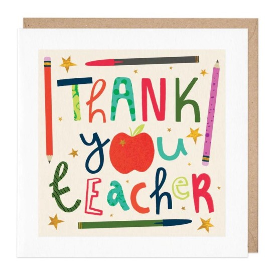 Whistlefish Card - Thank You Teacher card (DELIVERY TO EU ONLY)