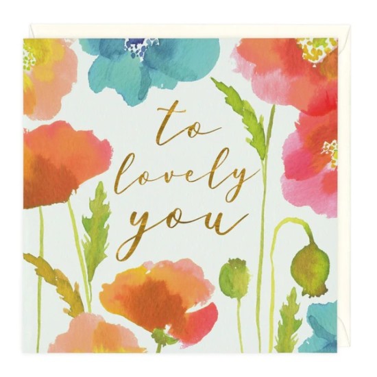 Whistlefish Card - To Lovely You - Blank (DELIVERY TO EU ONLY)