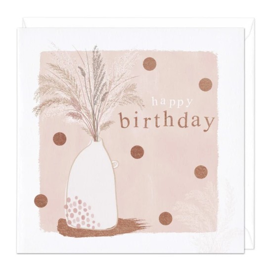 Whistlefish Card - Vase Birthday Card (DELIVERY TO EU ONLY)