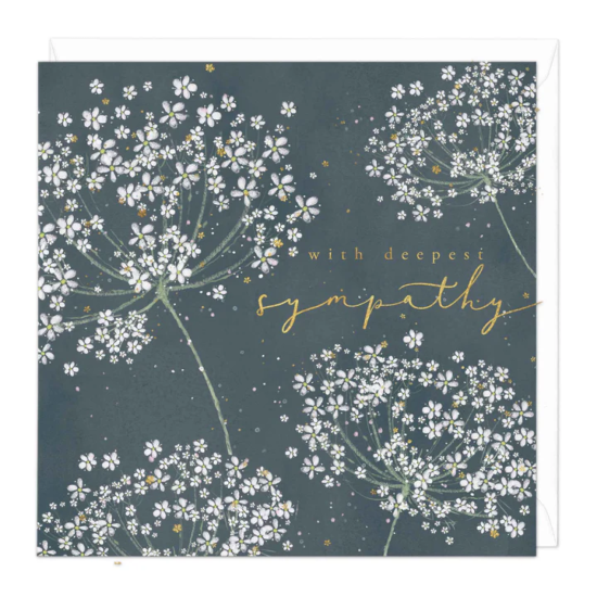 Whistlefish Card - Wild Carrot Sympathy Card