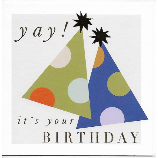 Whistlefish Card - Yay It's Your Birthday Hats
