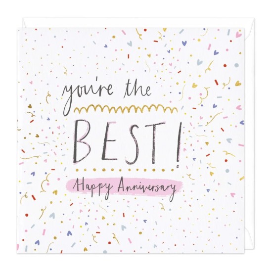 Whistlefish Card - You're the Best Anniversary Card (DELIVERY TO EU ONLY)