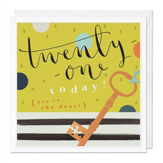 Whistlefish Card Large - 21 Today Luxury Birthday Card