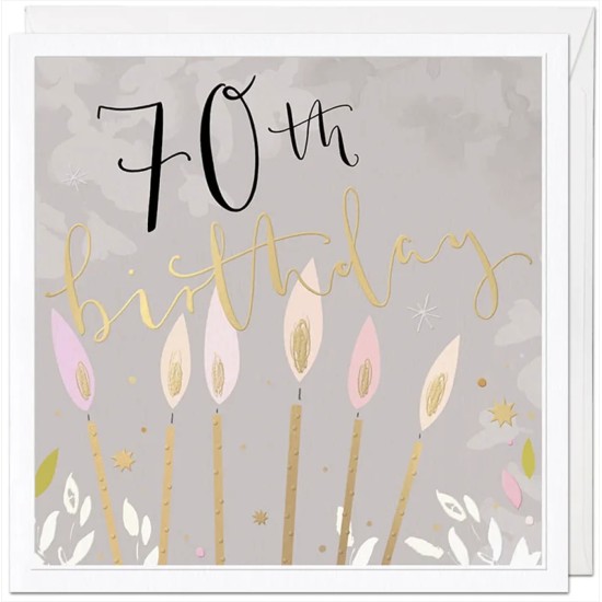 Whistlefish Card Large - 70th Luxury Birthday Card
