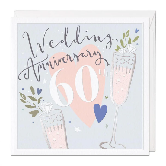 Whistlefish Card Large - Diamond (60th) Wedding Luxury Anniversary Card