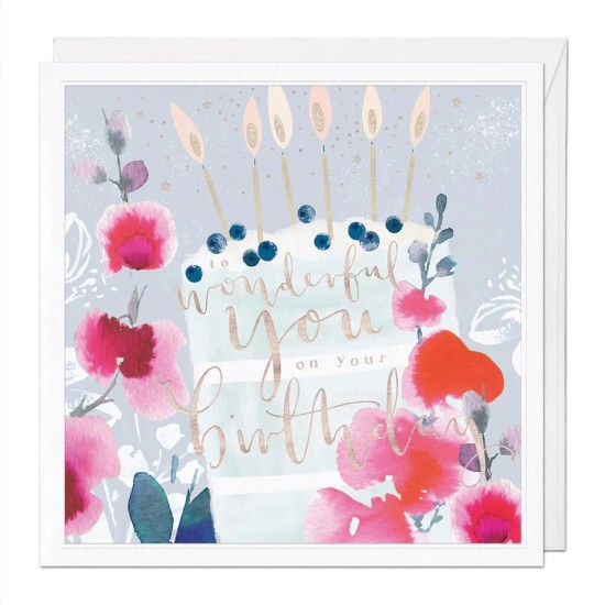 Whistlefish Card Large - To Wonderful You Luxury Birthday Card (DELIVERY TO EU ONLY)