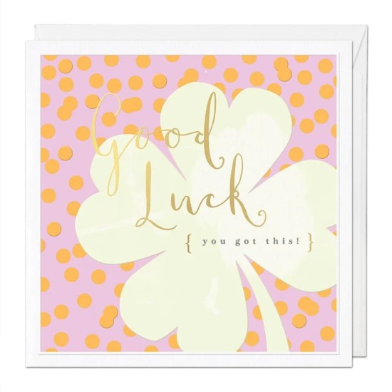Whistlefish Card Large - Good Luck Luxury Greeting Card(DELIVERY TO EU ONLY)