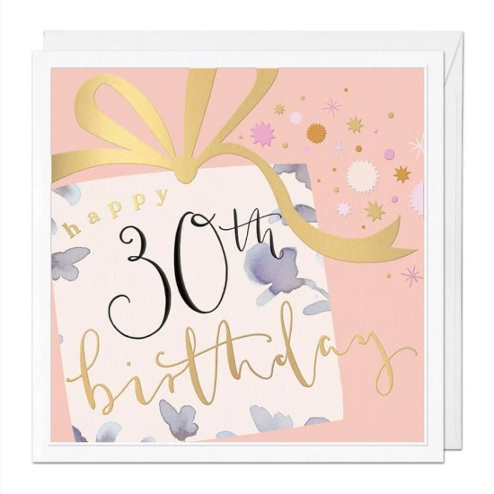 Whistlefish Card Large - Happy 30th Birthday Luxury Birthday Card