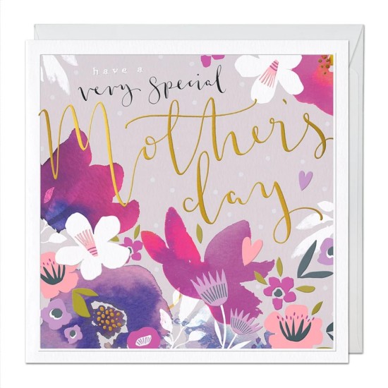 Whistlefish Card Large - Lilac Flowers Luxury Mother's Day Card (DELIVERY TO EU ONLY)