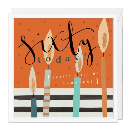 Whistlefish Card Large - Sixty 60 Today Luxury Birthday Card