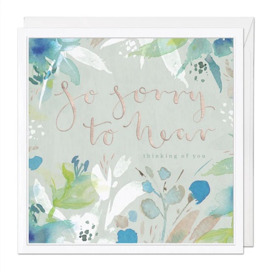 Whistlefish Card Large - So Sorry To Hear Luxury Sympathy Card