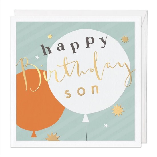Whistlefish Card Large - Son Luxury Birthday Card (DELIVERY TO EU ONLY)