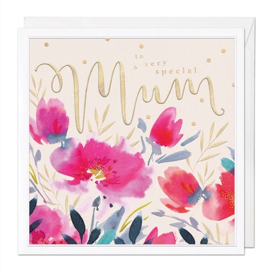 Whistlefish Card Large - Special Mum Floral Luxury Birthday Card (DELIVERY TO EU ONLY)