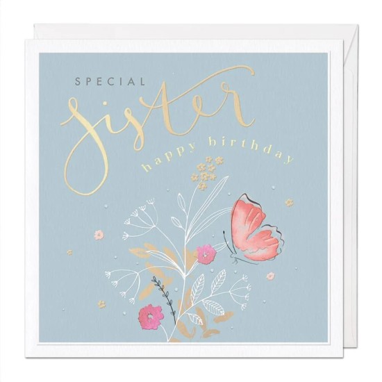Whistlefish Card Large - Special Sister Luxury Birthday Card (DELIVERY TO EU ONLY)