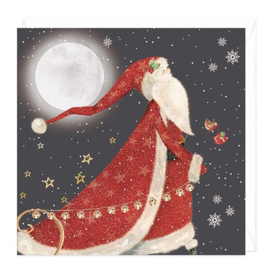 Whistlefish Christmas Card - Majestic Santa (DELIVERY TO EU ONLY)